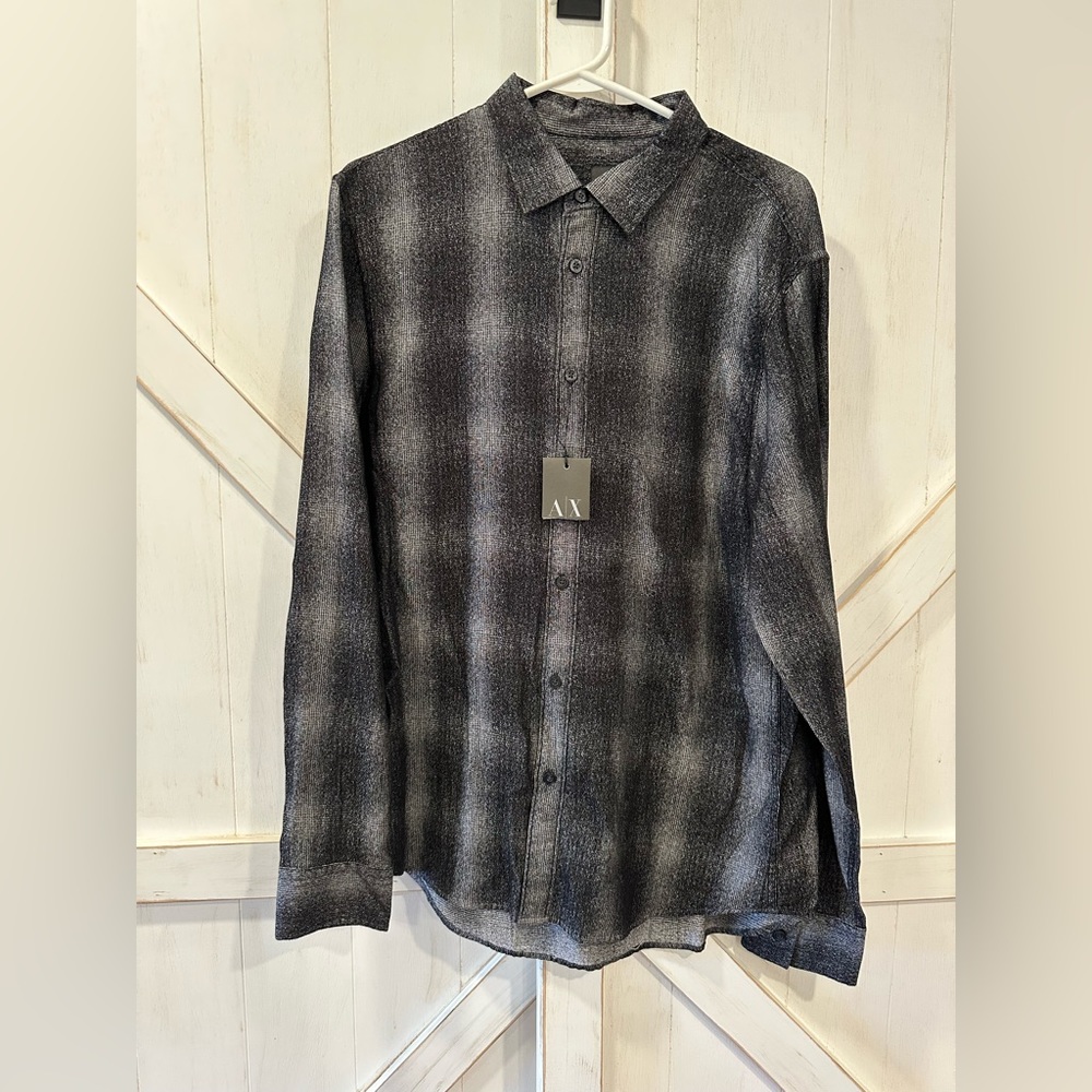 Armani Exchange A/X men’s long sleeved button down dress shirt